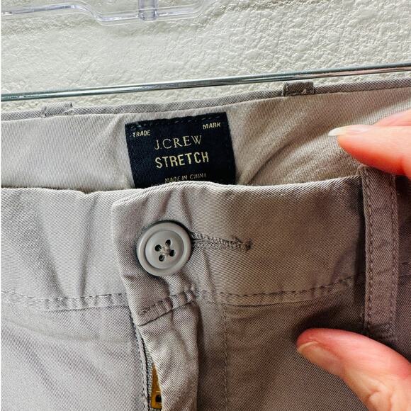 J Crew Khaki Gray 484 Stretch Chambray Trouser Pant Chino 34 / 32 - Picture 4 of 13